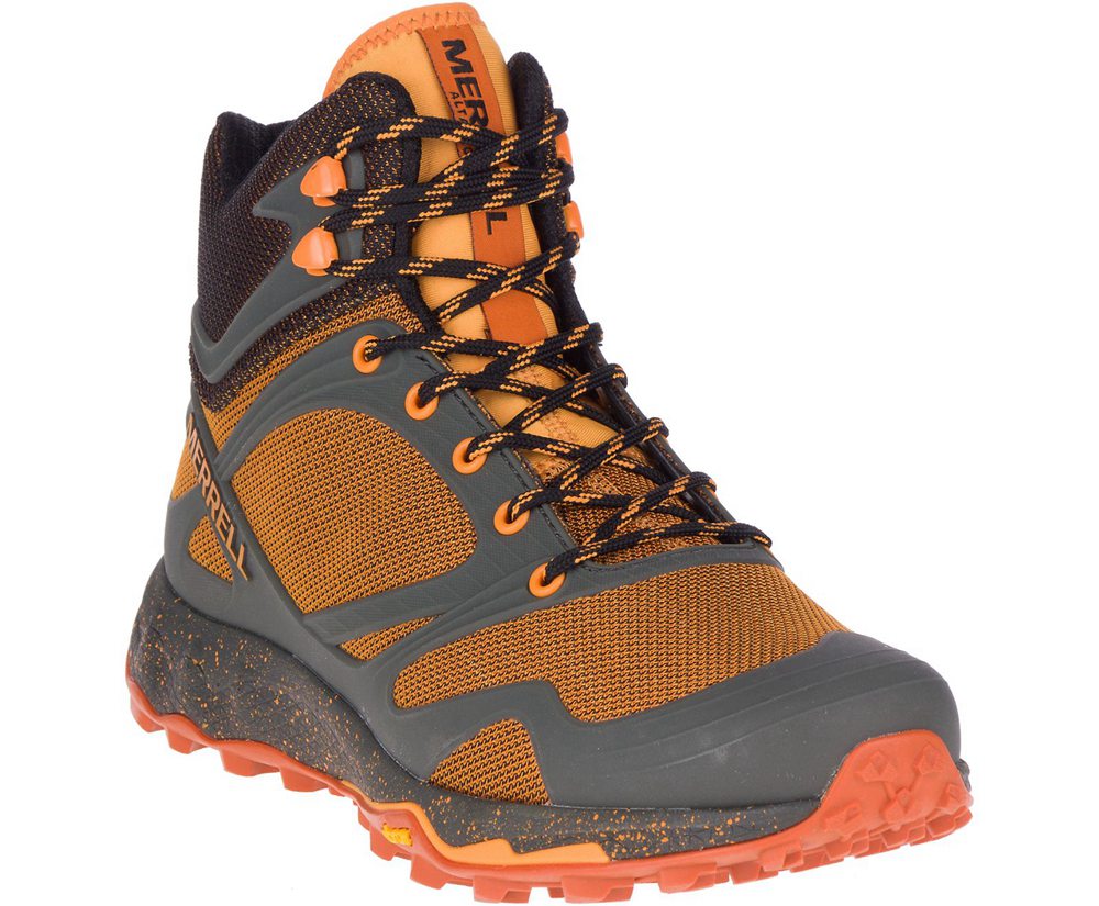Merrell Hiking Boots Orange - Altalight Knit Mid - Mens 76UROCSPB